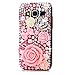 Core Prime Case,G360 Case - Mavis's Diary 3D Handmade Bling Crystal Pink Flowers with Cute Bow Shiny Crown Sparkle Diamonds Clear Hard PC Cover for Samsung Galaxy Core Prime SM-G360F