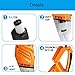 Car Vacuum Cleaner High Power Dust Buster Handheld Vac Pet Hair Crumbs Cleaner 120W 4000PA with 4.5 Meter Cord 12V (Orange)