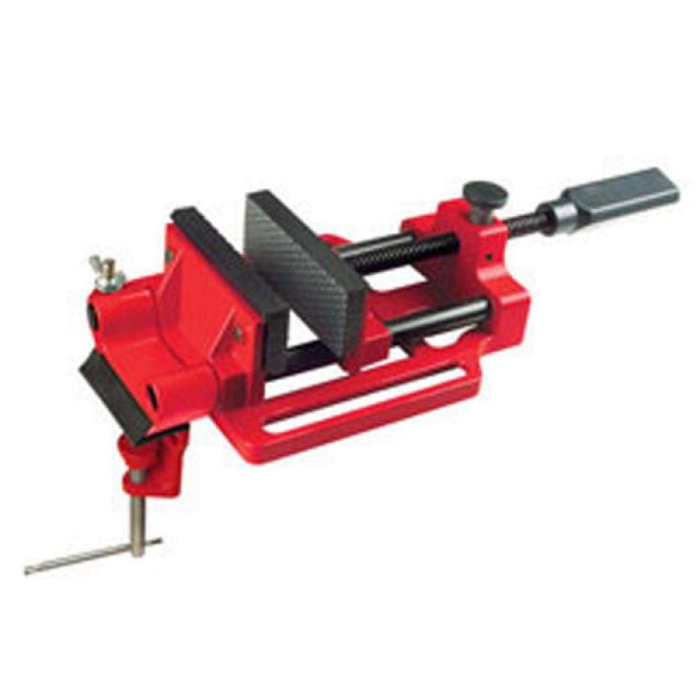 Clarke Rubber Jawed Quick Release Drill Press Vice 100 mm Black/Red