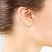 Silverline Jewelry 925 Sterling Silver Small 10mm Bali Style Click Top Unisex Hoop Earrings