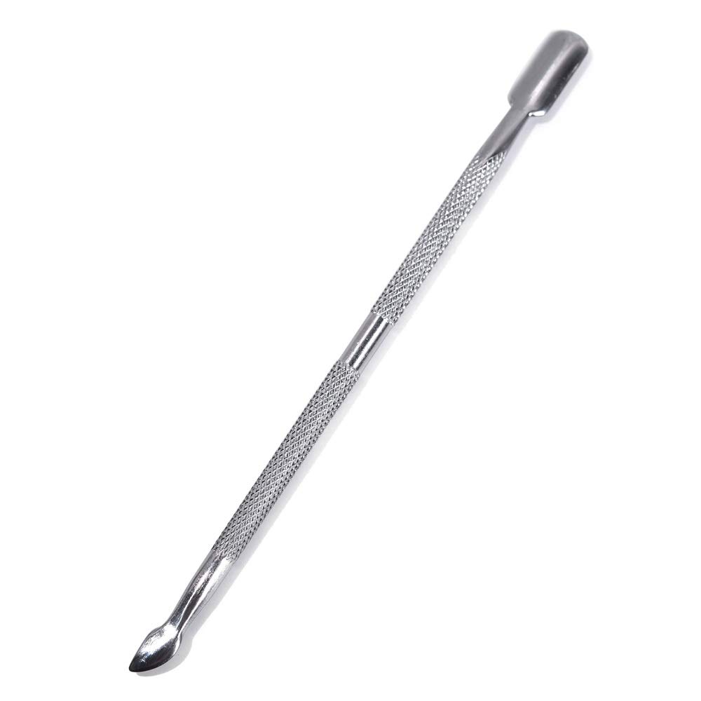 KADS Nail Cuticle Pusher Cuticle Skin and UV Gel Polish Soak OFF Remover Nail Pusher Manicure Remover Scraper Dual Kit Stainless Steel