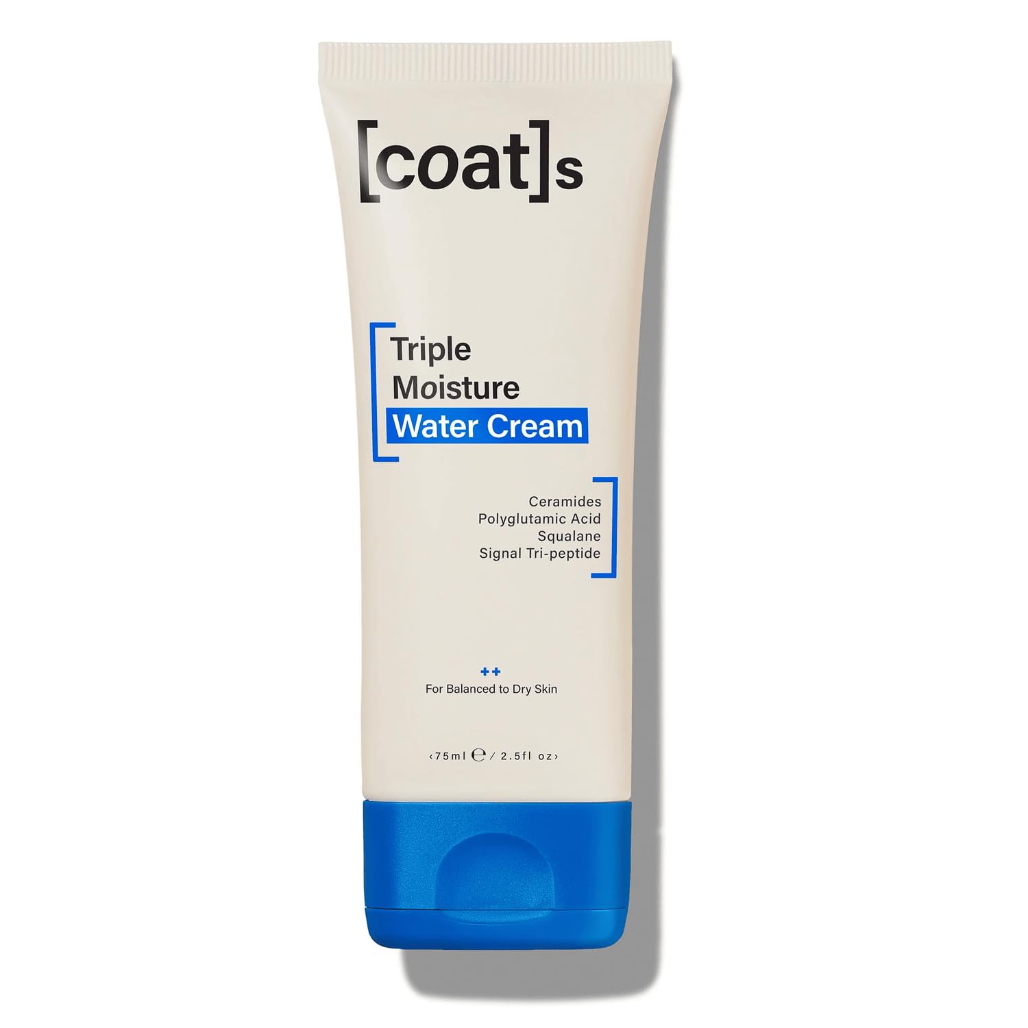 Coats Triple Moisture Water Cream – Lightweight, Oil-Free Face Moisturizer – Protects the Skin Barrier for Long-Lasting Hydration – Dermatologically Approved, Designed for Teens + Young Skin – 75ml