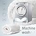 LOCHAS Soft Shaggy Bath Mat Bathroom Rug Anti-Slip Floor Mats Absorbs Water, 1.5' x 2.5', White