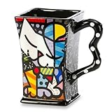 Romero Britto Ceramic Square Mug-Sugar