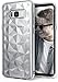 Ringke Air Prism Compatible with Galaxy S8 Case 3D Vogue Design Chic Ultra Rad Pyramid Diamond Pattern Flexible Jewel Textured Protective TPU Cover for Samsung Galaxy S8 2017 - Clear