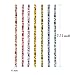 175ct Floral Paper Straws Drinking Disposable Assorted Colors for Wedding Birthday Party Events and Crafts 7 3/4''