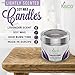 KISCO CANDLES Luxury Lightly Scented Candles, 2 Pack – 100% Natural Soy Wax – Beautiful Gift Set Tins – Soothing, Relaxing Lavender Fragrance – Aromatherapy, Decoration, Parties – 4.5ozthumb 1