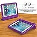 MoKo iPad Mini 4 Case - Kids Shock Proof Convertible Handle Light Weight Super Protective Stand Cover Case for Apple iPad Mini 4 2015 Tablet, PURPLE