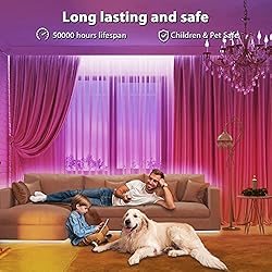 60ft Music Sync Led Lights for Bedroom, Bluetooth