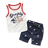 Mud Kingdom Boys' Tank Tops and Shorts Summer Holiday Outfits