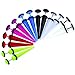 BodyJ4You 14PCS Fake Tapers Earrings Set Screw Stud Acrylic Illusion Cheater Faux Gauges Jewelry