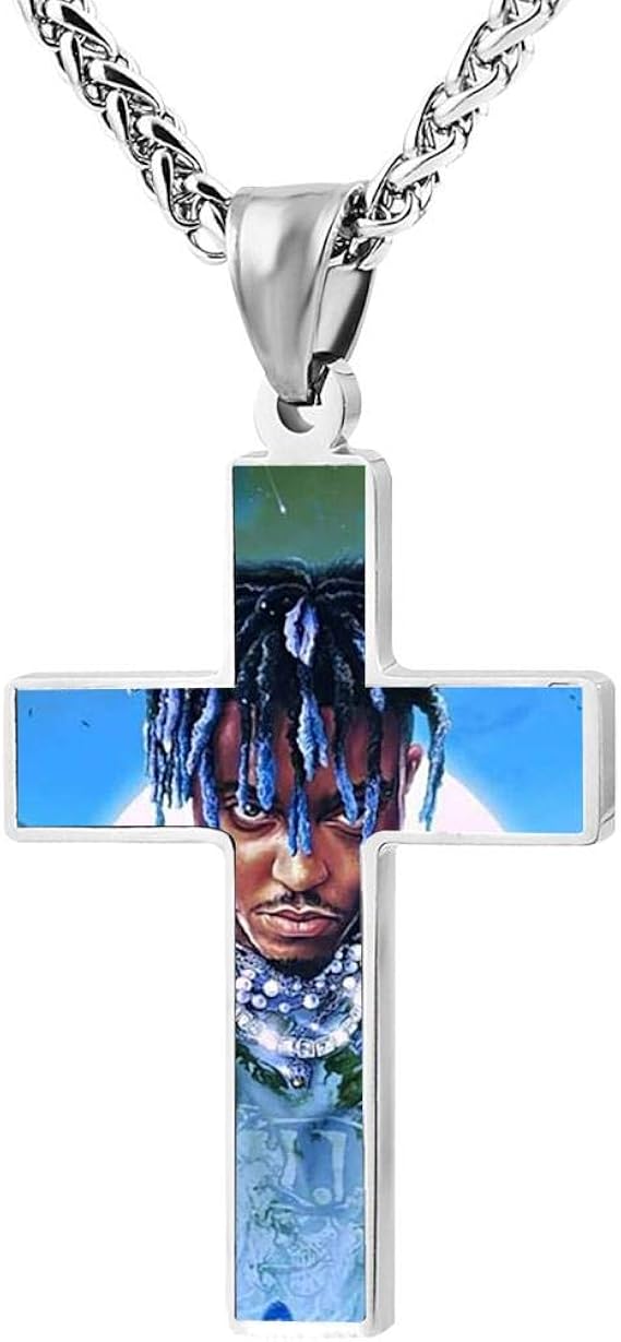 Laintock Juice 999 Wrld Cross Necklace Fashion Prayer Jewelry Pendant