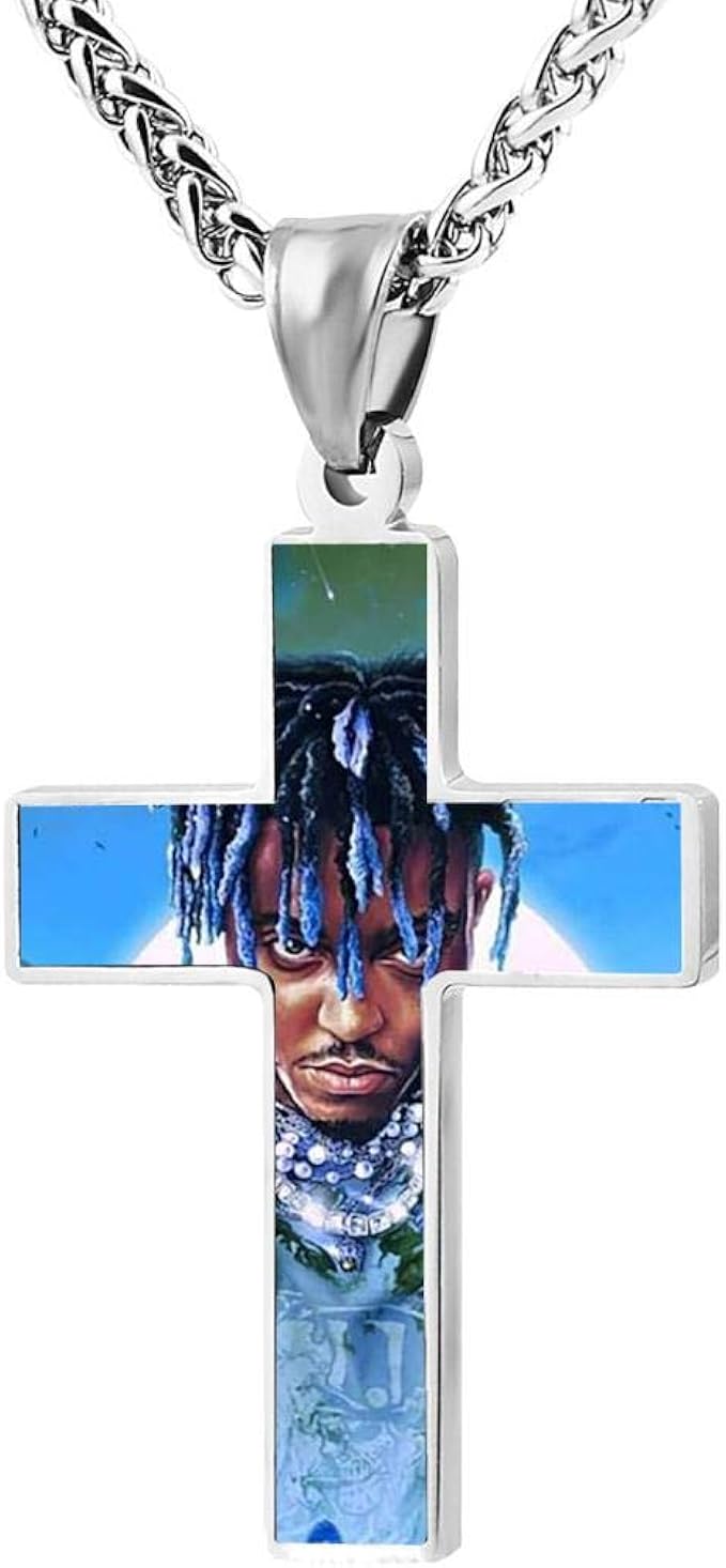 Laintock Juice 999 Wrld Cross Necklace Fashion Prayer Jewelry Pendant