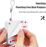 DODUOS 2Pcs Automatic Door Closer White Punch-Free Sensor Door Closers ZTH-A370 view 7