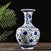 Jingdezhen Bleu et Blanc Porcelaine Vase, Vase Chinois Vase Antique en Céramique,Vase Art Déco pour le Ménage, Bureau, Mariage, Fête