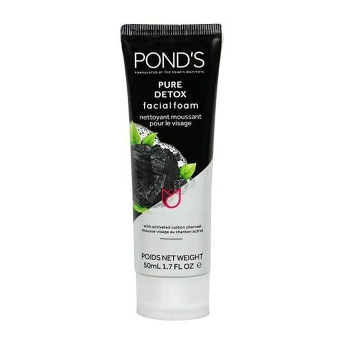 ponds white charcoal face wash