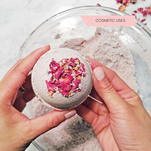 bMAKER Bulk Flower Kit Chamomile, Ultra Blue Lavender, Red Rose Buds & Petals, Marigold - 2 Cup Each Packet- Included Lavender Essential Oil
