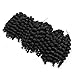 3 Packs Wand Curl Crochet Hair Synthetic Crochet Braids 8 Inch Jamaican Bounce Twist African Braiding Hair For Black Women (1B)