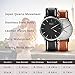 ECOOPRO Watches for Womens, BaIDI Quartz Wrist Watches Daily Life Waterproof Wristwatch with Leather Wristband