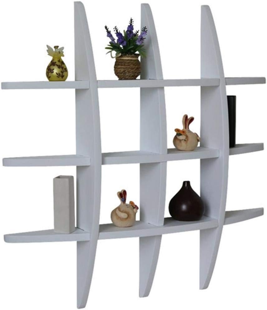 Amaze Shoppee Globe Shape MDF Wall Shelves (White)