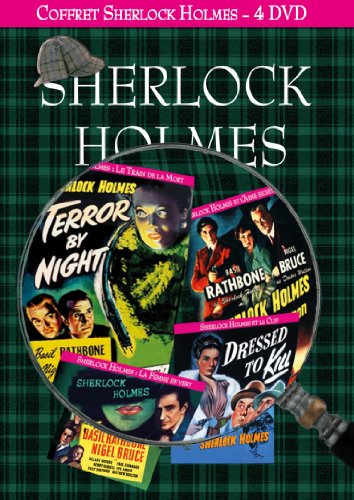 Coffret 4 DVD Sherlock Holmes : Sherlock Holmes et l'arme secrète - La Femme en Vert - Le Train de la Mort - Sherlock Holmes et la Clef