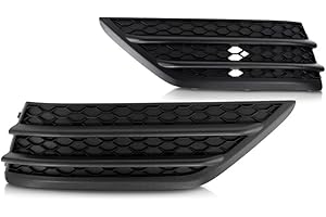 KARPARTS360 For Honda Pilot Fog Light Cover 2016 2017 2018 Outer Driver and Passenger Side Pair/Set | Grille Bezel | Textured Black | HO1038130, HO1039130 | 71107TG7A00, 71102TG7A00