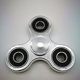 SMAZ LIFE Anti-Anxiety Fidget Spinner Toy Helps Focusings EDC Focus Toy for Kids & Adults - Best Stress Reducer Relieves ADHD Anxiety and Boredom Plating Silver