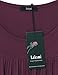 Long Sleeve Tunic Women Plus Size,Laksmi Round Neck Pleated Front Casual Shirts Vintage Floral Swing Office Wear Tunic Tops,Wine XX-Large