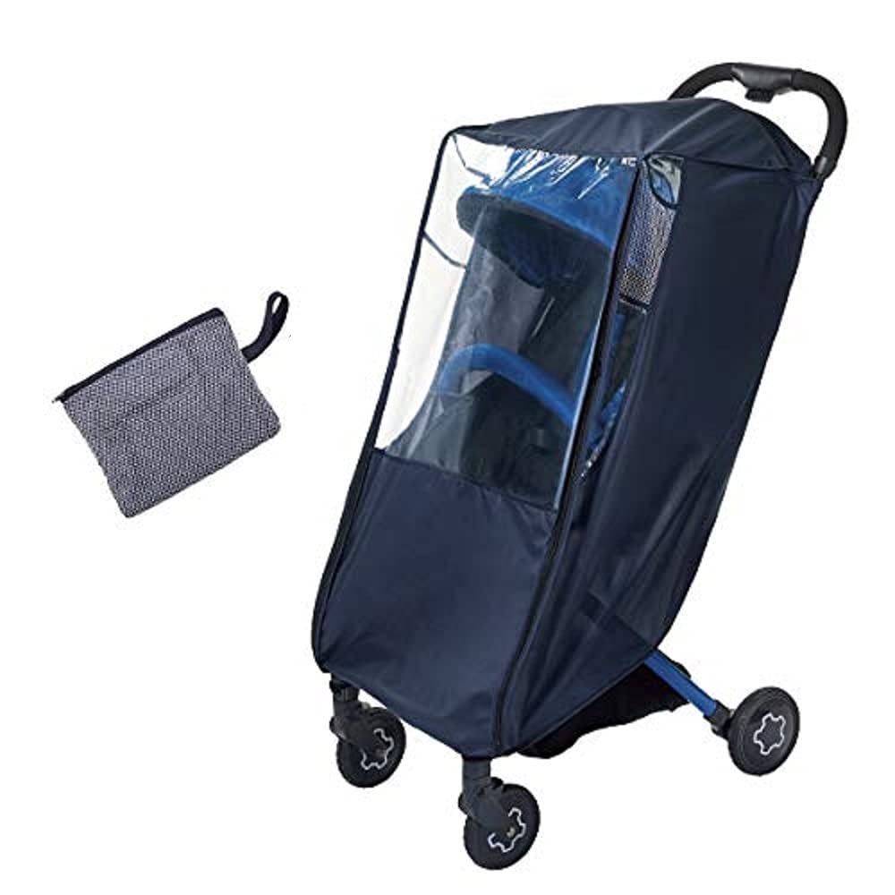 Smart Start ベビーカーにかぶせたままコンパクトにたためる ポーチ一体型 ポケッタブルレインカバー 1個 (x 1)商品画像