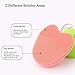 INNERNEED Manual Silicone Facial Cleansing Brush Face Scrubber Pads for Deep Cleansing, Gentle Exfoliating, Makeup Removal Brush, Anti-Aging Face Massage, Handheld (Pink + Green)