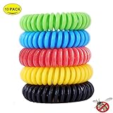 I-pure items 10 Pack Mosquito Repellent Bracelets - Natural Insect Bug Repellent Bands,Waterproof Non-Toxic Safe For Kids,Indoor Outdoor Protection,Protection Up To 350 Hours
