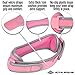 Athlerus Women's Reflective Patellar Tendon Support Strap/Knee Pain Relief for Patellar Tendonitis, Runner's Knee, Hiking, Running (1 Pack, Pink)