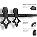 SmartStandard 8ft Heavy Duty Sliding Barn Door Hardware Kit - Super Smoothly and Quietly - Simple and Easy to install - Includes Step-By-Step Installation Instruction - Single Rail -Fit 48