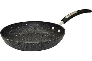 Starfrit The Rock Classic 12" (30cm) Non-Stick Fry Pan - Durable Forged Aluminum - Oven Safe - PFOA Free - Easy to Clean - Bl