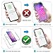 SKYLMW Case for Galaxy S10E Case,Shockproof Three Layer High Impact Protection with Built in Screen Protector Cover for Galaxy S10E 2019 (5.8 inch),Clear