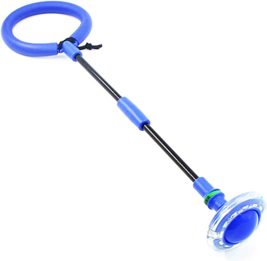 barsku Skip Ball, Kids Foldable Ankle Skipit Toy with Backpack,Jumping Toy Swing Balls , Colorful Flash Skip It Toy for Fitness