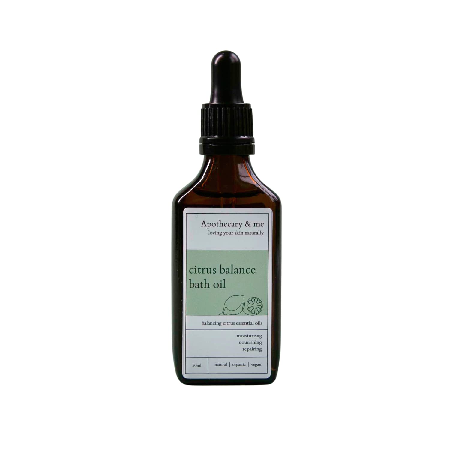 Apothecary & me, Citrus Balance Bath Oil, Hormonal Equilibrium Blend, Orange Clary Sage, Petitgrain & Bergamot Blend, Nourishing Vegan and Organic Skincare Ingredients