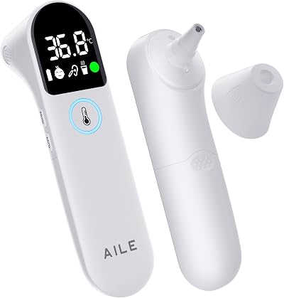 AILE Infrared Digital Thermometer Ear Forehead Non Contact 3 in 1 UK Approved