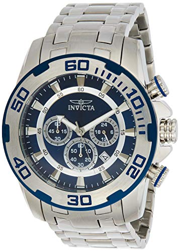 Invicta-Mens-Pro-Diver-Quartz-Watch-with-Stainless-Steel-Strap-Silver-26-Model-22319