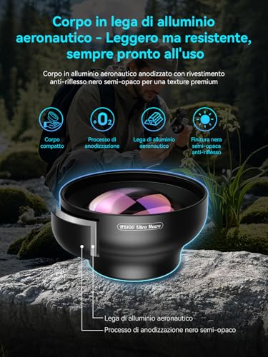 Apexel Macro Lens for Smartphone,100mm Macro Lens for iPhone,Samsung Galaxy,Huawei and Most Smartphones