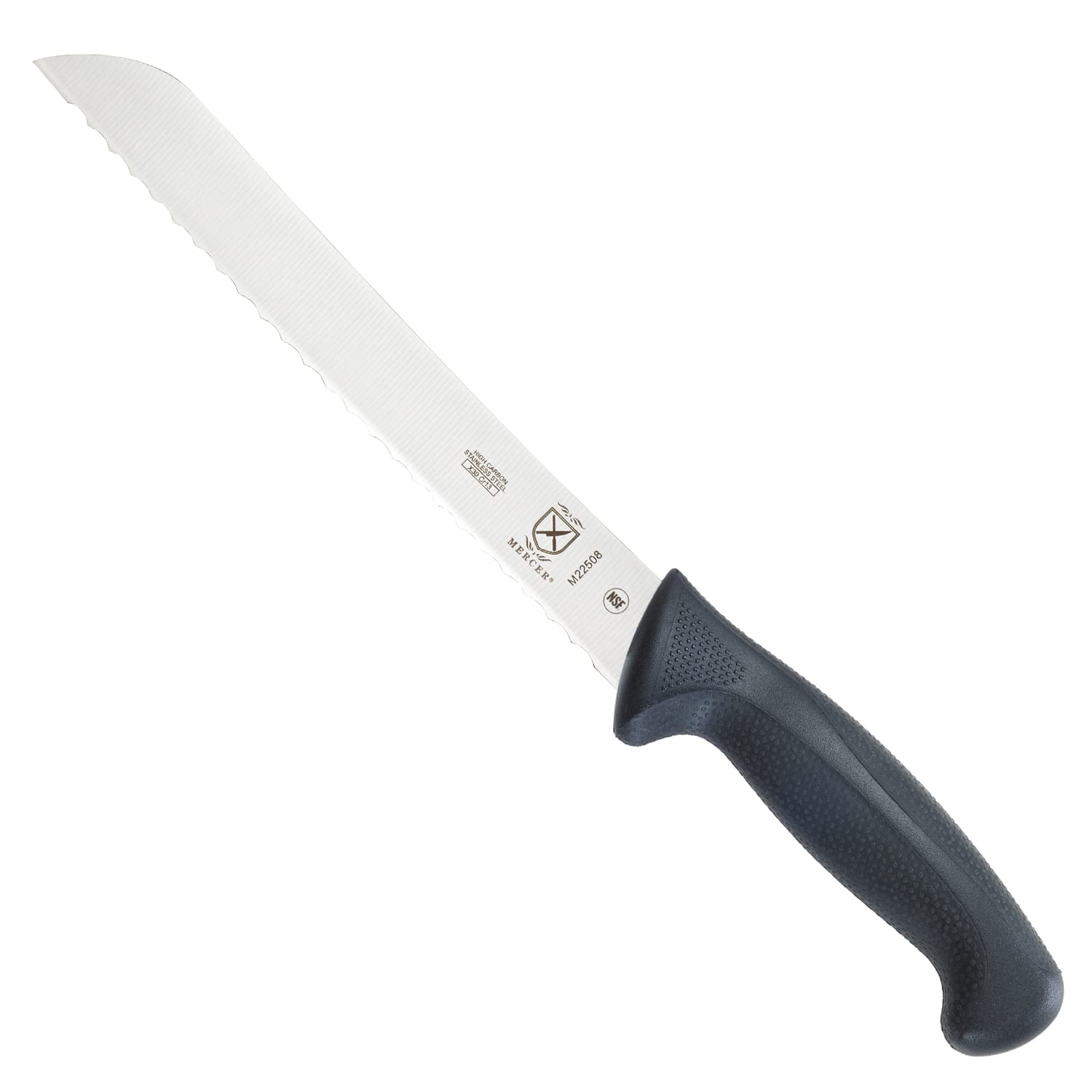 Mercer Culinary M22508 Millennia Black Handle, 8-Inch Wavy Edge, Bread Knife — image 1