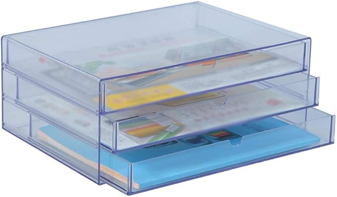 LOFAMI Hogar Revisteros Decorativos File Shelf, extraíble de Tres Capas