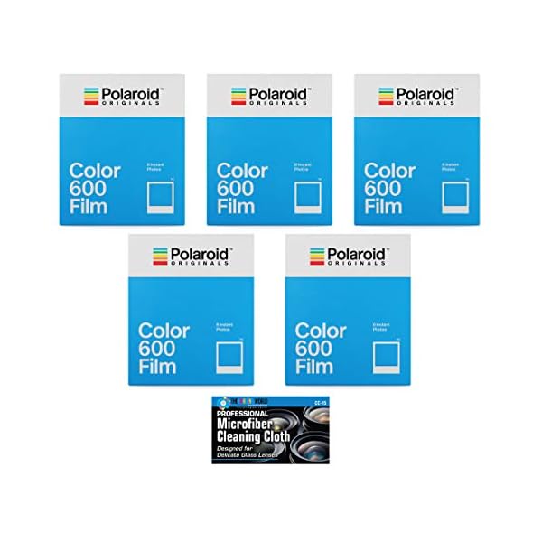 Impossible/Polaroid Instant Color Film für Polaroid 600 und Polaroid Originals OneStep Kameras – 5 Stück