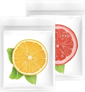 SixWeKit Resealable Bags Mylar Mini/Large Size Plastic Eco Friendly Material Clear matt Colored Zipper for Sandwich Tshirts Food Storage Cards Jewelry Ice Earrings Assorted (100pcs8x12 inch)