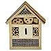 Gardirect Wooden Insect Hotel & Bee House, Small Size, 6'' x 2-3/4'' x 7''