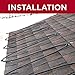 Grip Clip Roof Clips for Installing Heat Tape, Prevents Ice Dam Damage to Roof and Gutters, Simple Nail Free Cable Clips (25 Pack) (.325, Raw Aluminum)