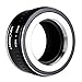 K&F Concept Lens Mount Adapter M42 to NEX Ⅱ Copper Adapter Compatible with M42 Screw Mount Lens Sony NEX Camera Black