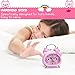 Plumeet Twin Bell Alarm Clock for Kids, Silent Non-Ticking Cartoon Quartz Loud Alarm Clock for Girls, Cute, Handheld Sized, Backlight, Battery Operated (Pink)