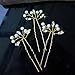 Unicra Gold Wedding Hair Pins Hair Accessories for Women(Set of 3)