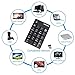 KMASHI Keypad 18 Keys Wireless Numeric Mini Keyboard Numpad 2.4G USB Number Pad